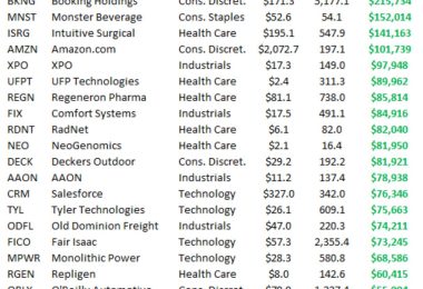 Best Performing S&P 500 Stocks Last 20 Years